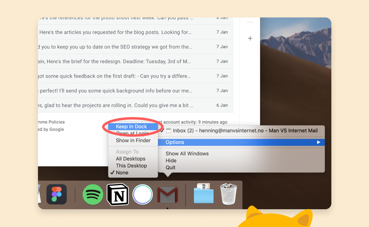 mac create icon for gmail