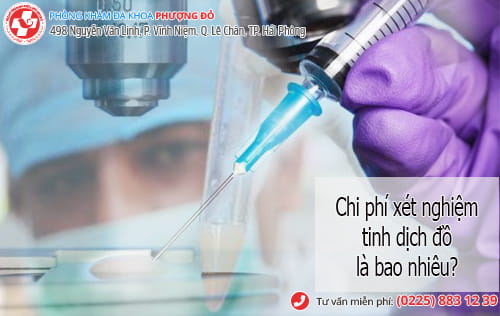 xét nghiệm tinh dịch đồ hết bao nhiêu tiền