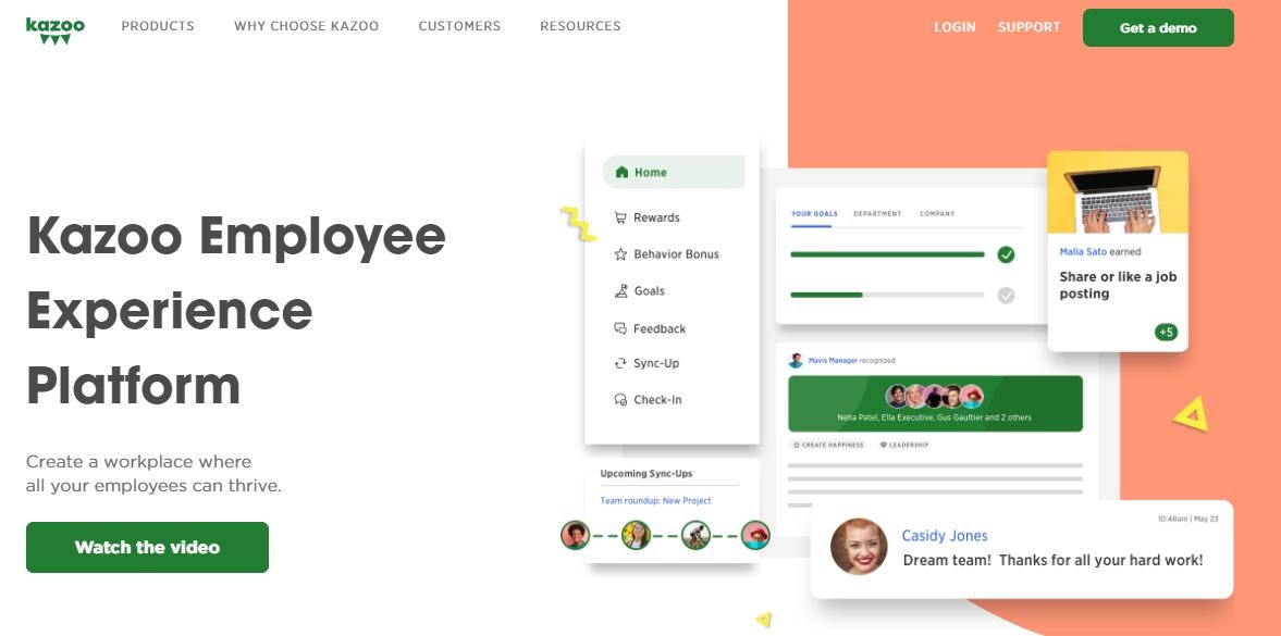 Collaborative employee engagement software