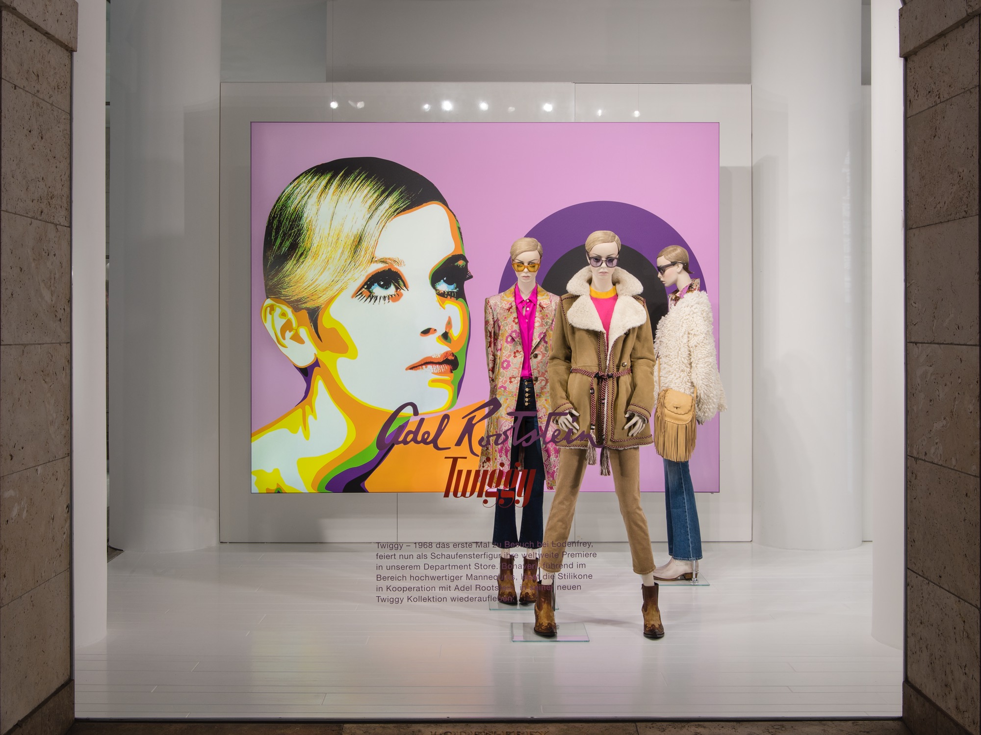 Rootstein: Twiggy at Lodenfrey - Window Display | Visual Merchandising