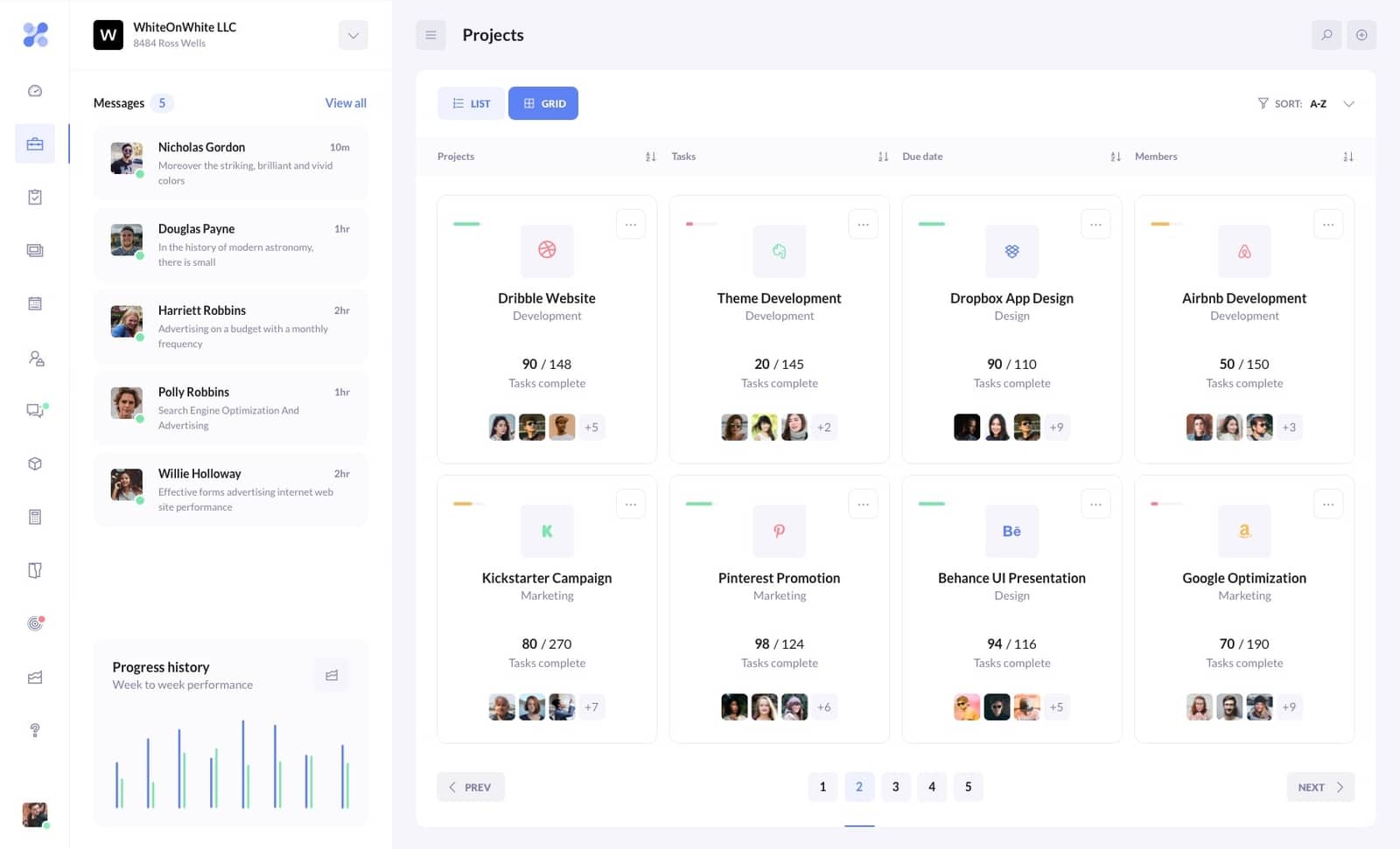 BetaCRM Web and Mobile UI Kit - Preview All Screens