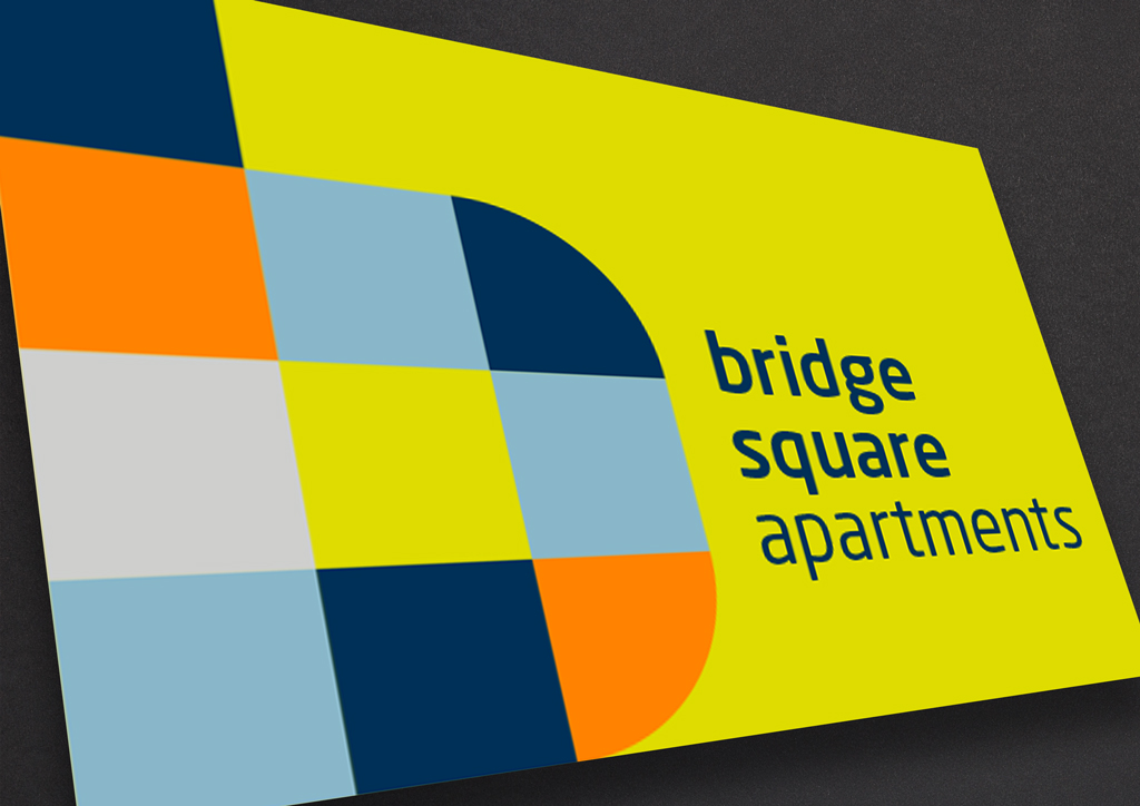 Bridge Square apartments branding image
