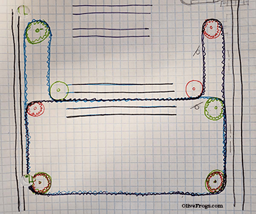 CoreXY Belt Path Sketch