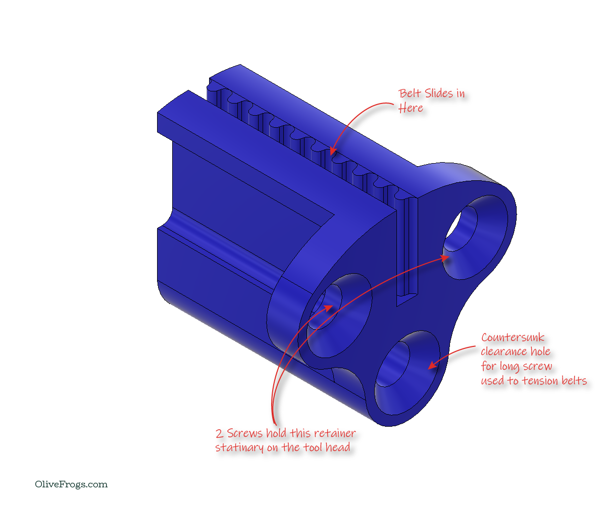 CoreXY Stationary Belt Retainer Rev01