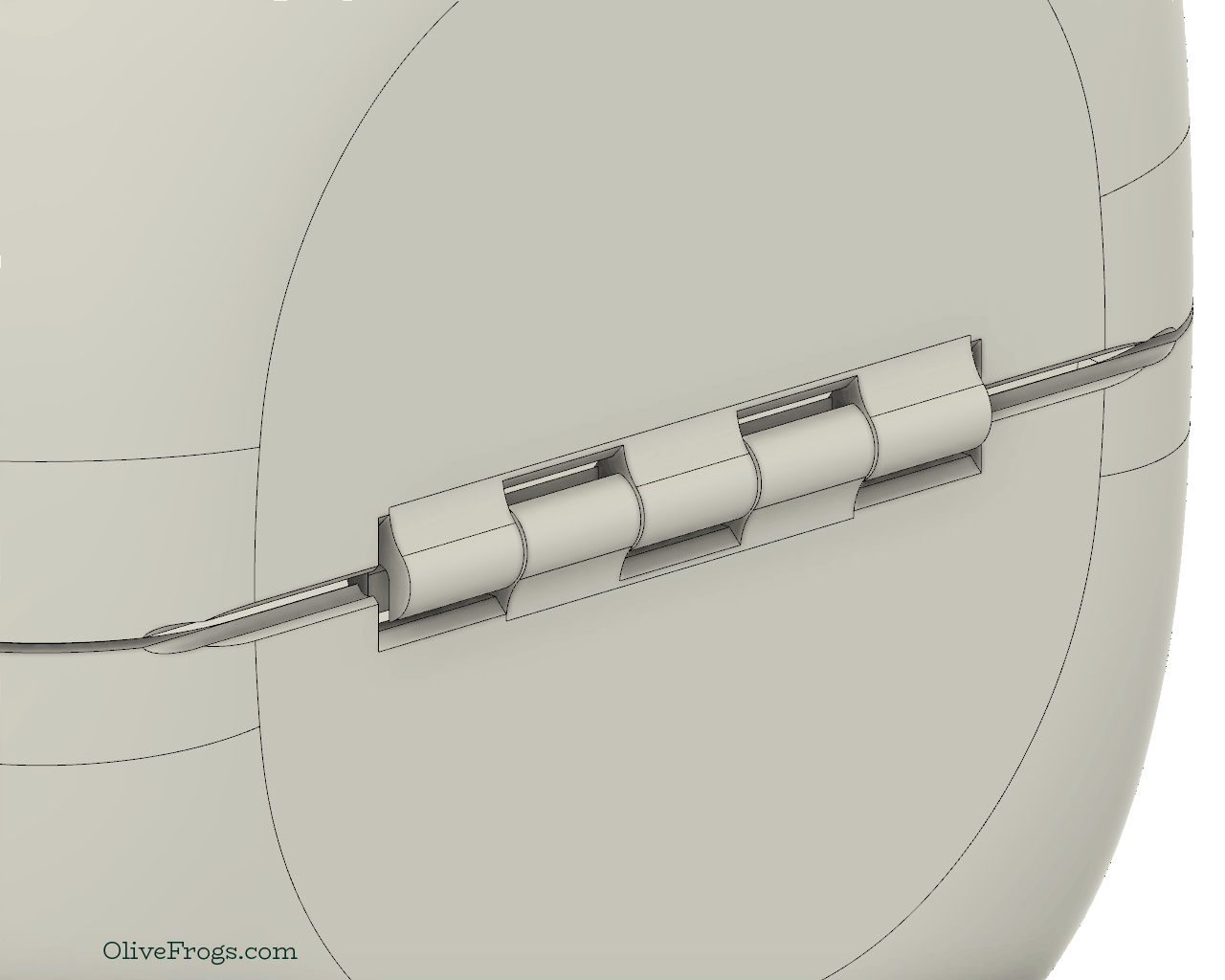 Undercut-free Hinge