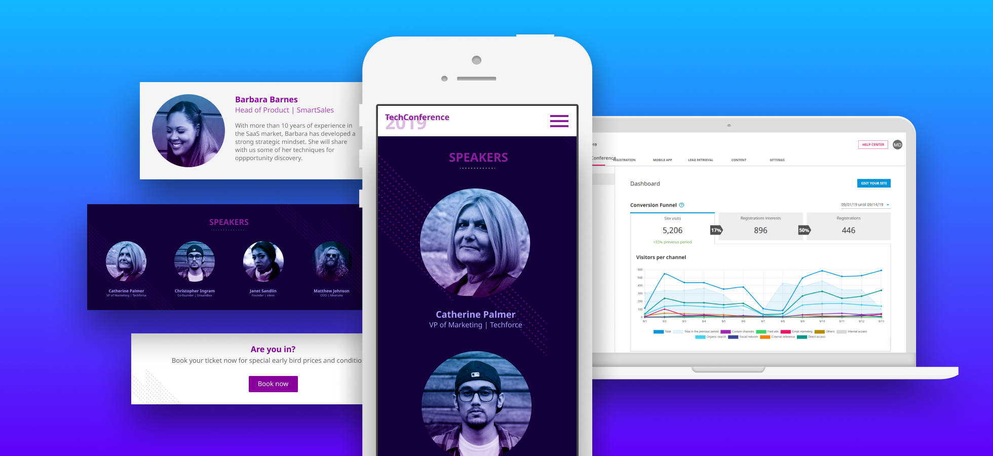 Website components and the product dashboard