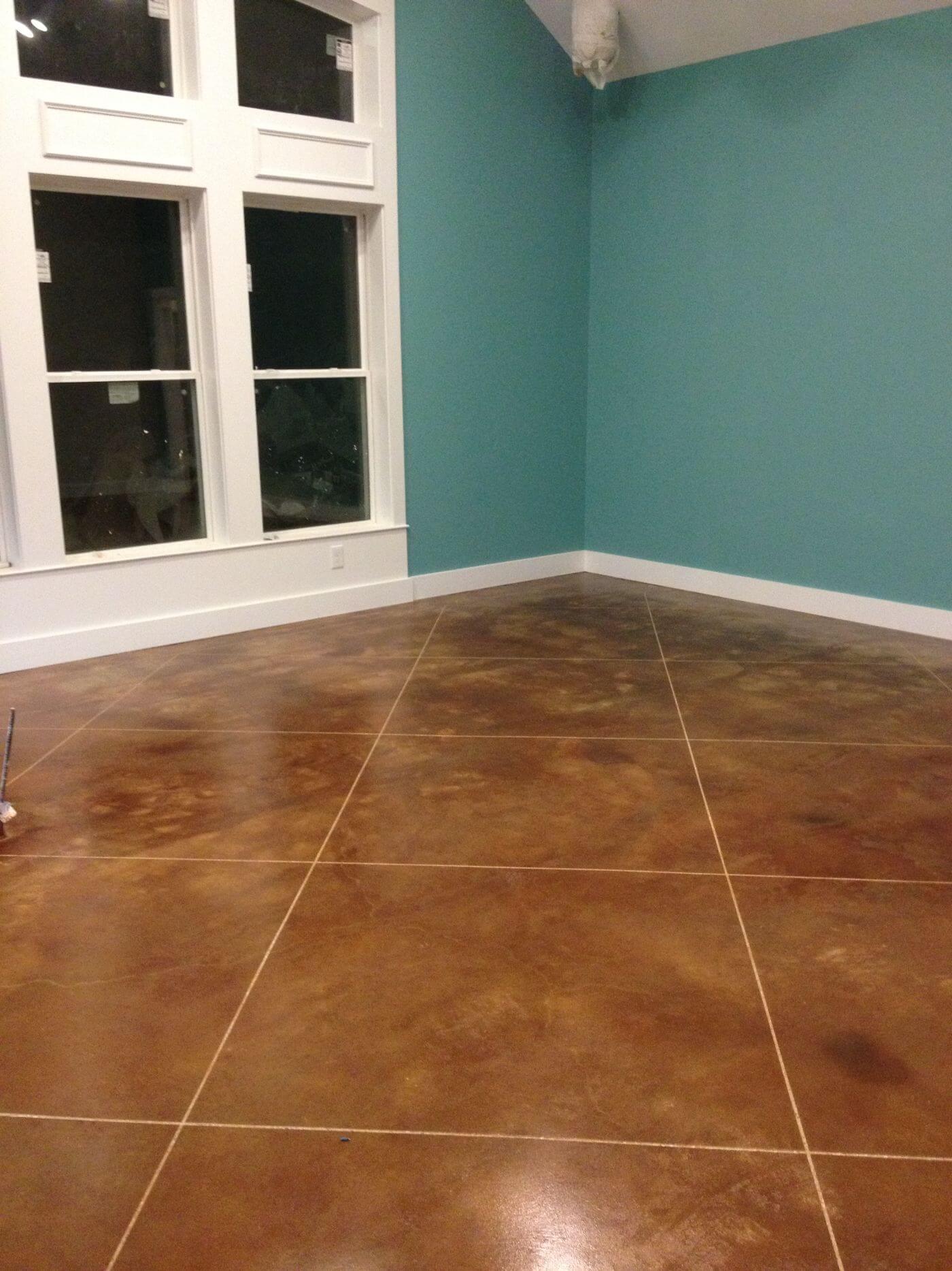 Interior Staining by True Custom Concrete