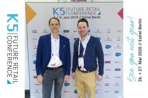 Das Onedot Team mit Bernhard Bicher und Roland Gall vor Ort auf der K5 Berlin 2019