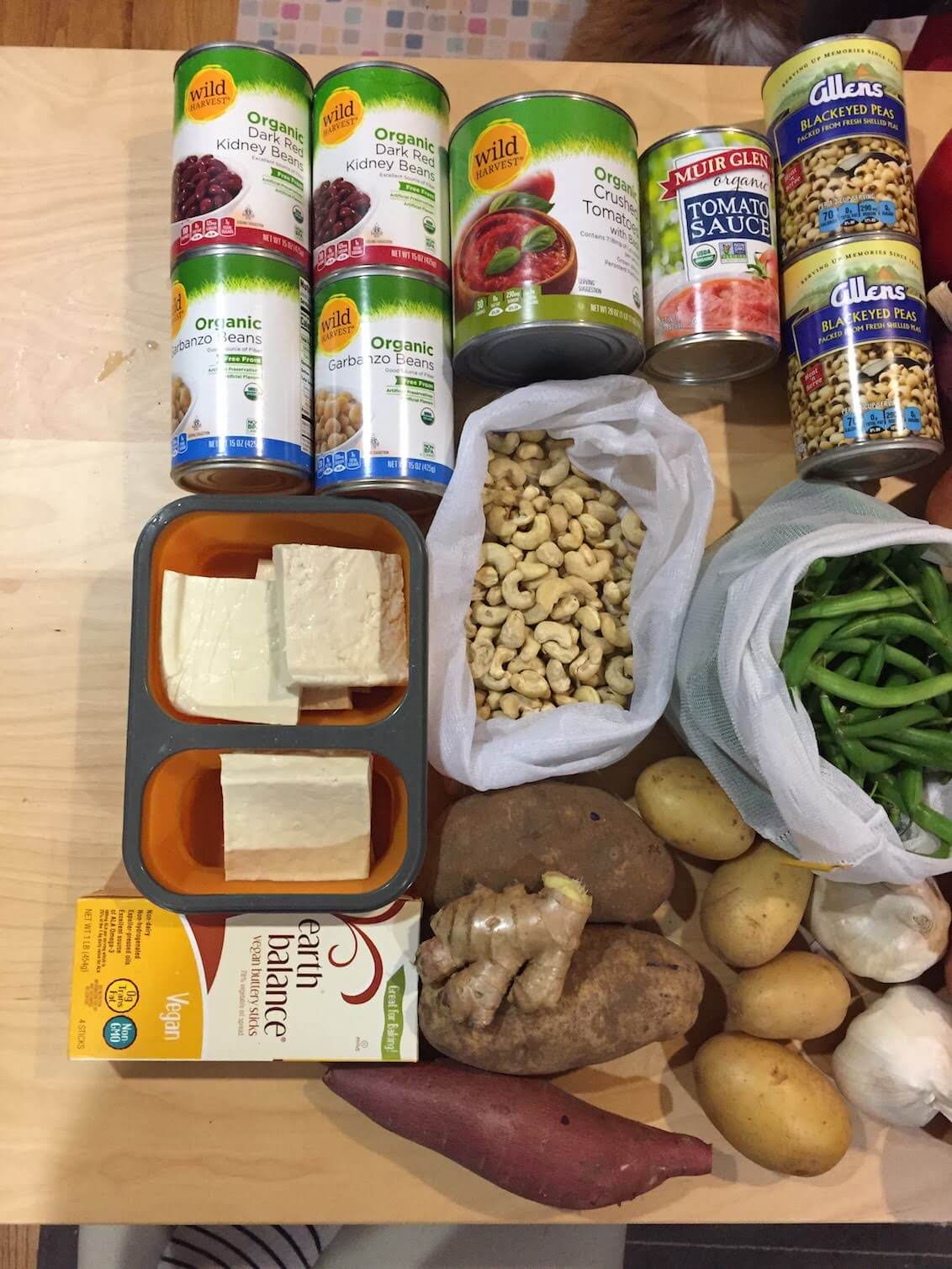Low waste groceries
