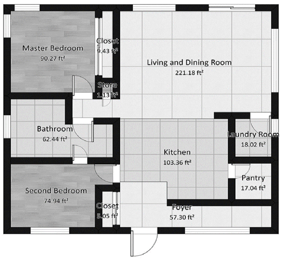 2D floor plan