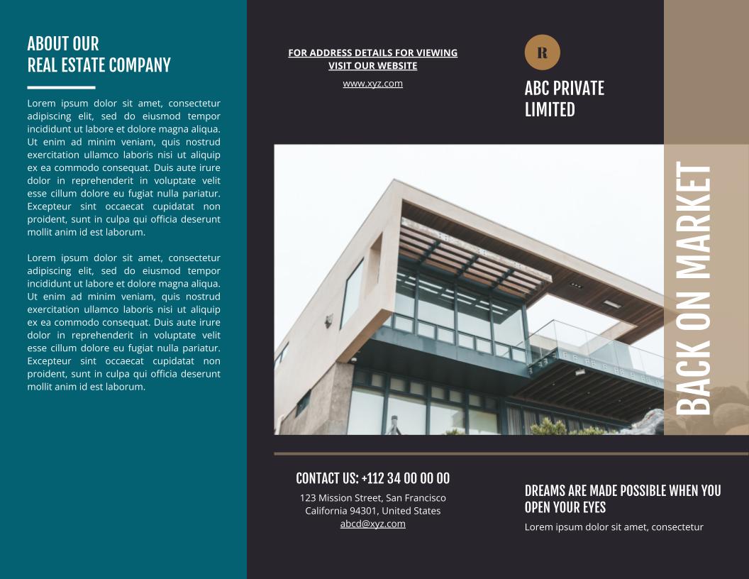 real estate flyer sample