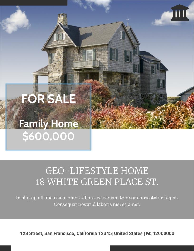 Fore sale flyer sample