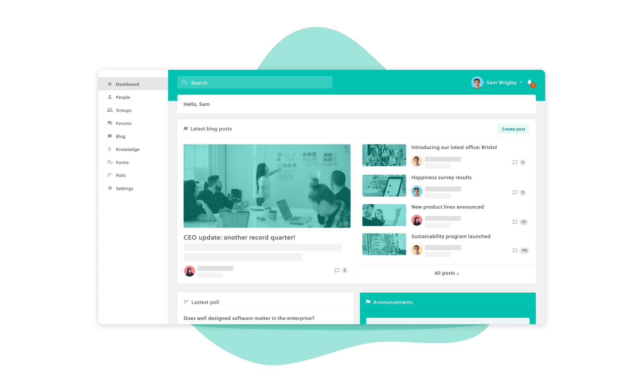 Simple Comms The simple comms intranet tool for remote workplaces