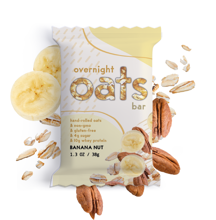 Banana Nut Overnight Oats Bar