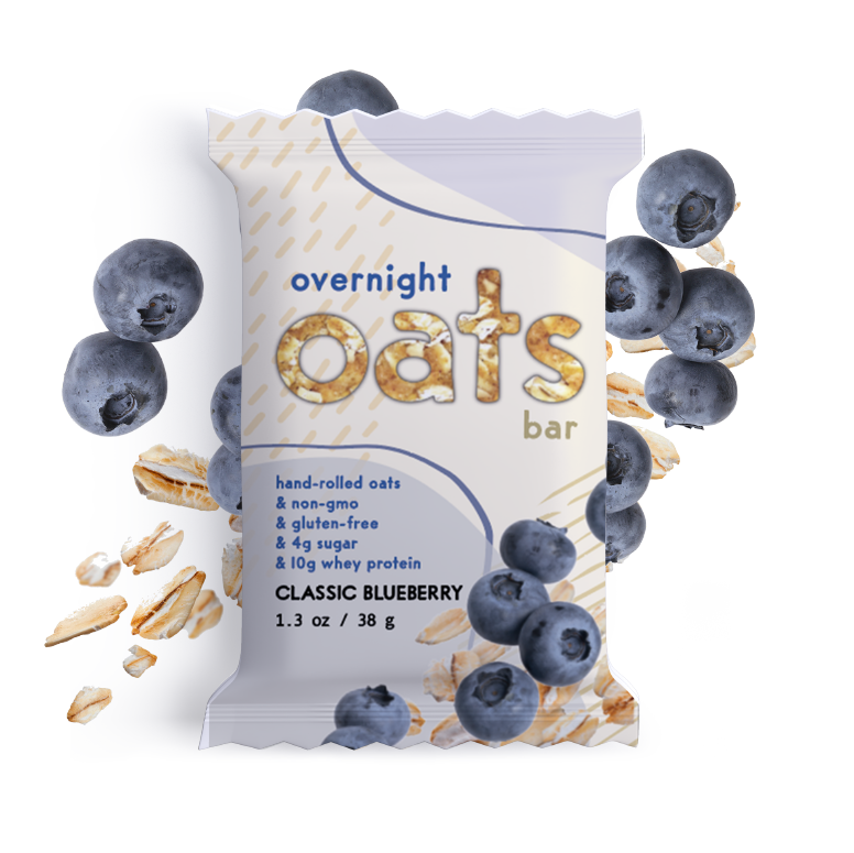 Classic Blueberry Overnight Oats Bar