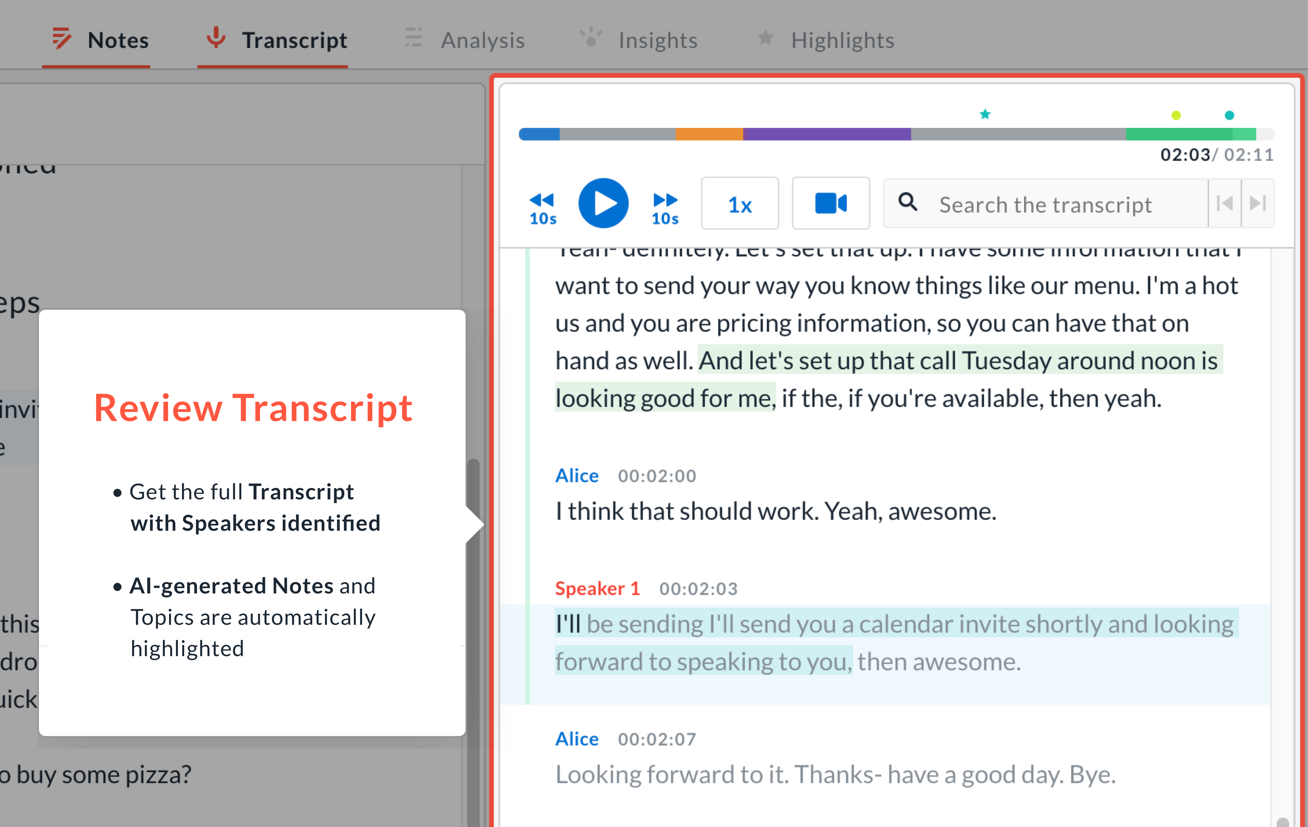 Review Call Transcript