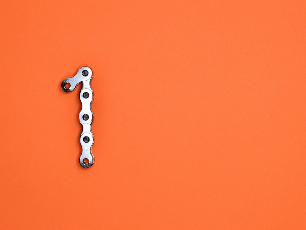 The number one made using driving chain.