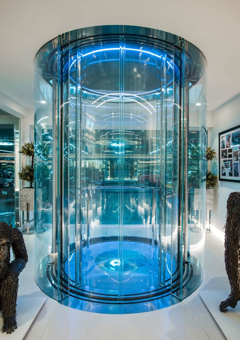 Edgecroft Circular Glass Lift Premier Lift Group