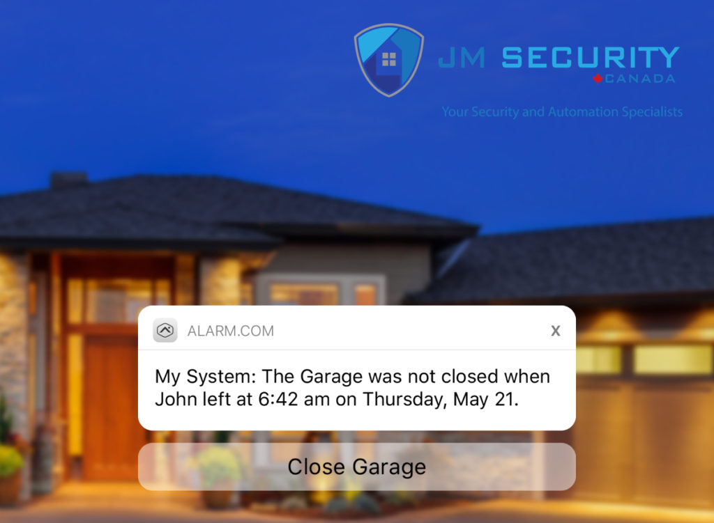 JM Security Canada Garage Door Reminder for Home Automation