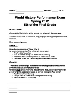 Wwii essay questions image