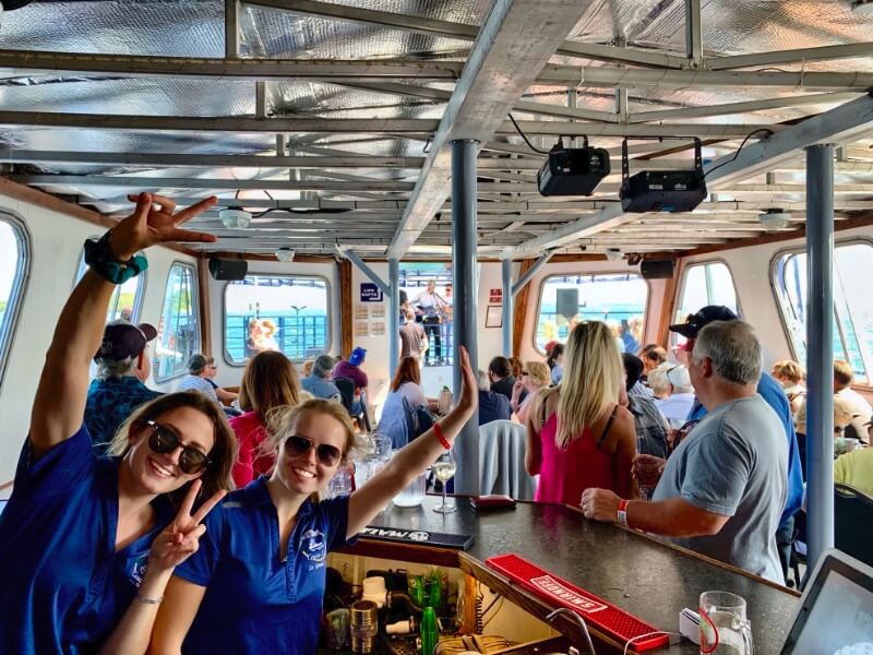 North Channel Tours crew and travellers celebrating the beginning of a new cruise season.