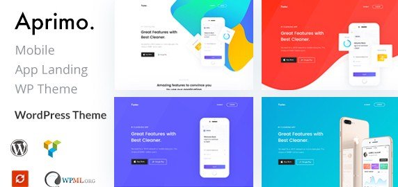 Aprimo – Mobile & App Landing WordPress Theme