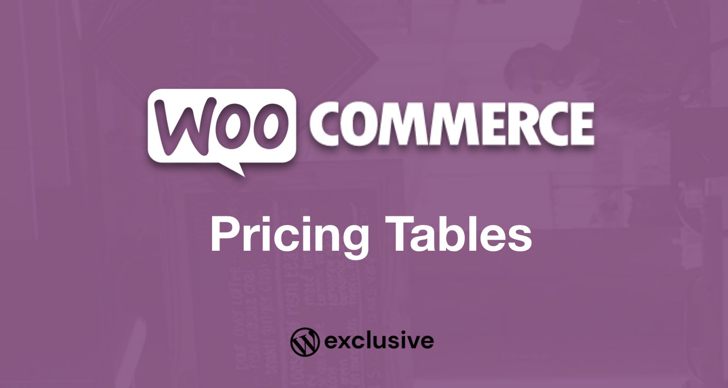 WooCommerce Storefront Pricing Tables