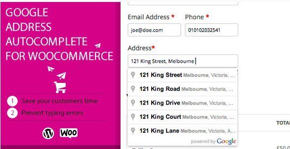 Google Address Autocomplete for WooCommerce Google Address Autocomplete for WooCommerce