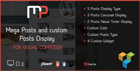 Mega Posts Display for Visual Composer Mega Posts Display for Visual Composer
