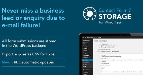 Storage for Contact Form Storage for Contact Form