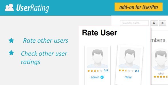 User Rating / Review Add on for UserPro User Rating / Review Add on for UserPro