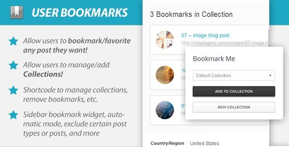 WordPress User Bookmarks for UserPro