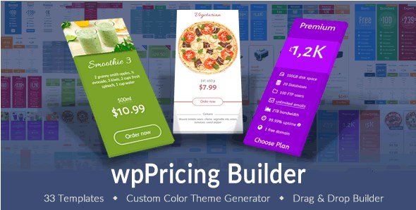 wpPricing Builder – WordPress Responsive Pricing Tables