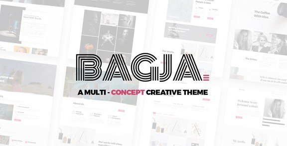 Bagja – Responsive Multi Concept & One Page Portfolio Theme