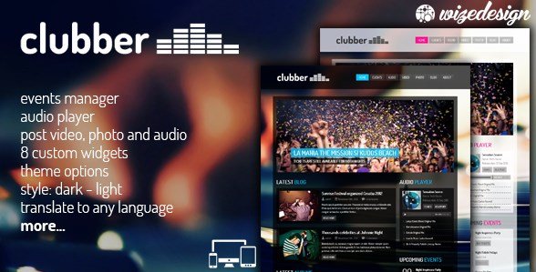 Clubber – Events & Music WordPress Theme