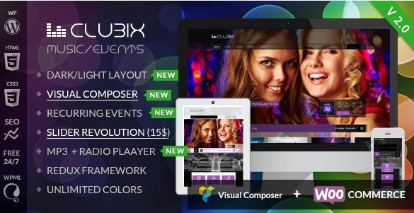 Nightlife, Music & Events WordPress Theme