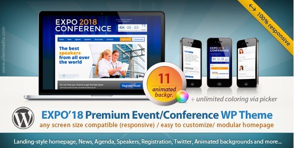 Expo18 – Responsive Event Conference WordPress