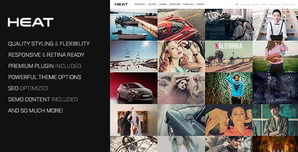Heat – Portfolio WordPress Theme Heat – Portfolio WordPress Theme