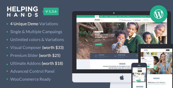 HelpingHands – Charity/Fundraising WordPress Theme HelpingHands – Charity/Fundraising WordPress Theme