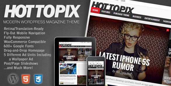 Hot Topix – Modern WordPress Magazine Theme