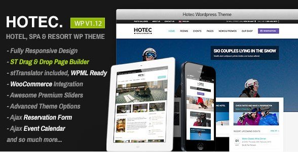 Hotec – Responsive Hotel Spa & Resort WP Theme