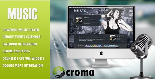 Music - Musicians theme & Facebook app