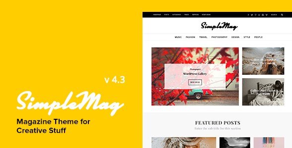 SimpleMag - Magazine Theme For Creative Stuff SimpleMag - Magazine Theme For Creative Stuff