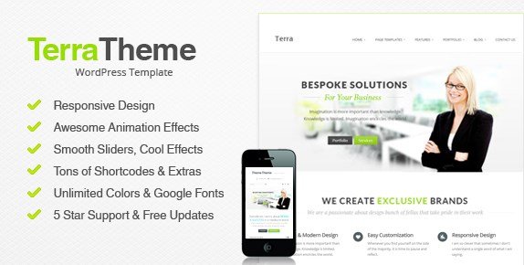 Terra - Responsive Multi-Purpose WordPress Templete