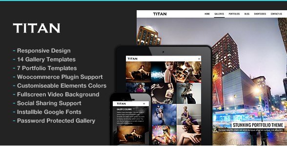 Titan - Responsive Portfolio Photography Theme Titan - Responsive Portfolio Photography Theme
