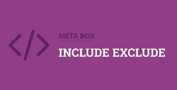 Meta Box Include Exclude Meta Box Include Exclude