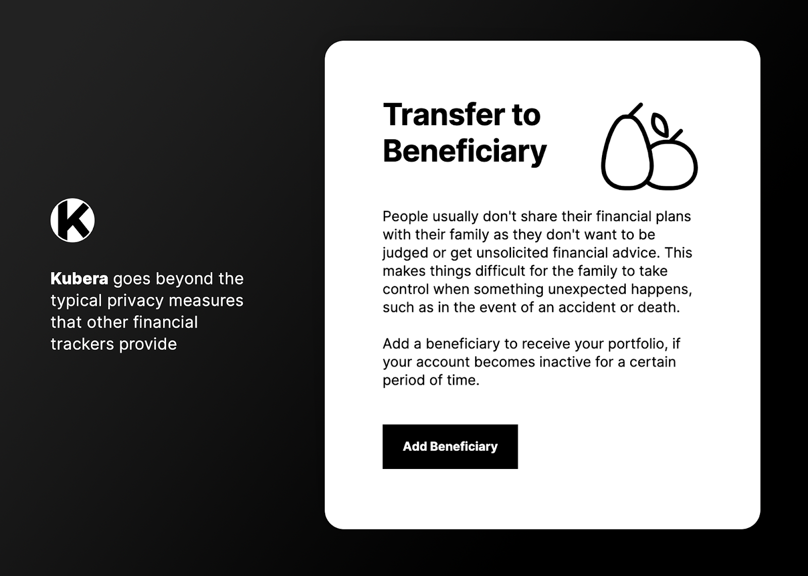 beneficiary management functionality