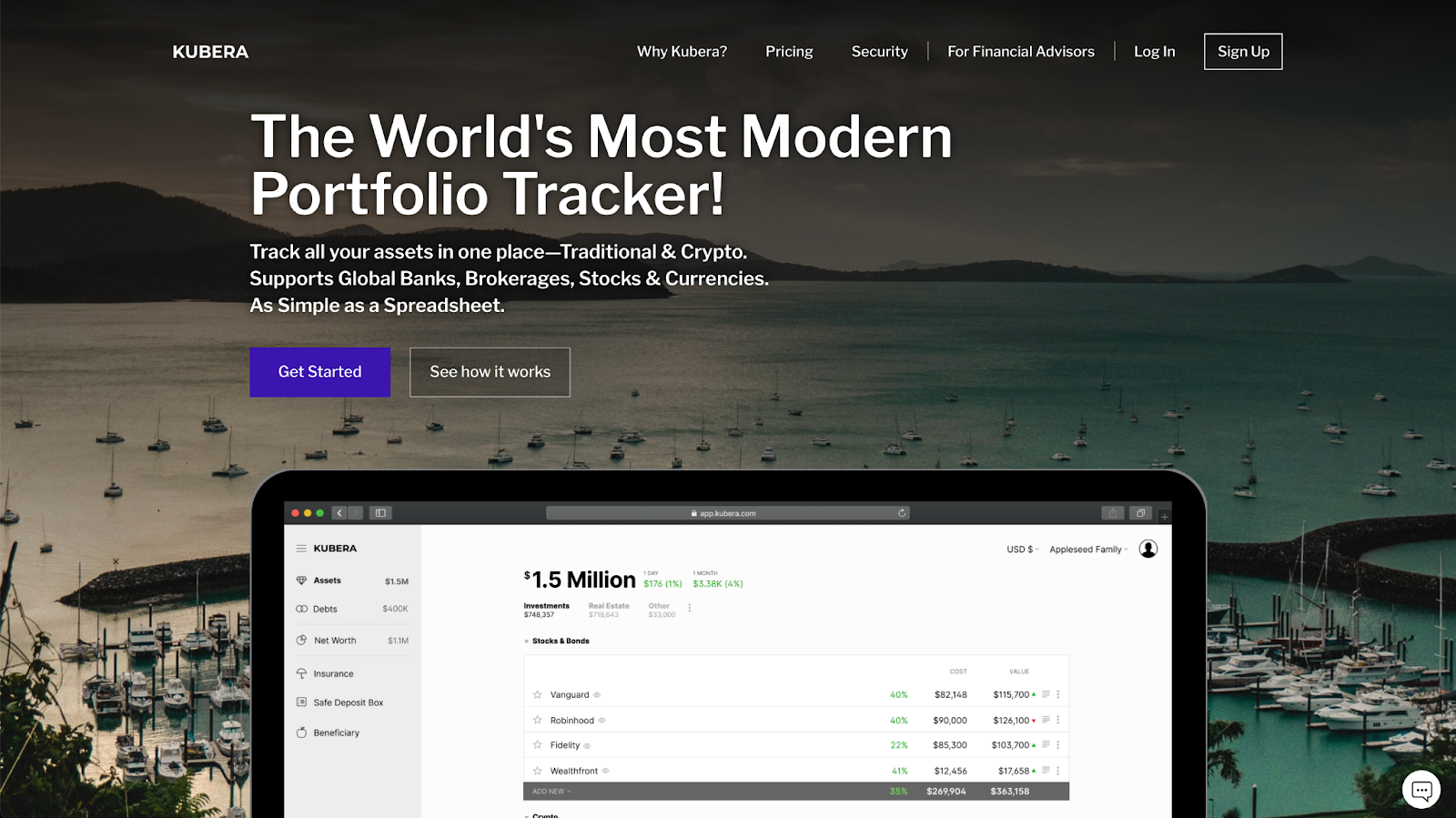 The Best Financial Tool Overall: Kubera
