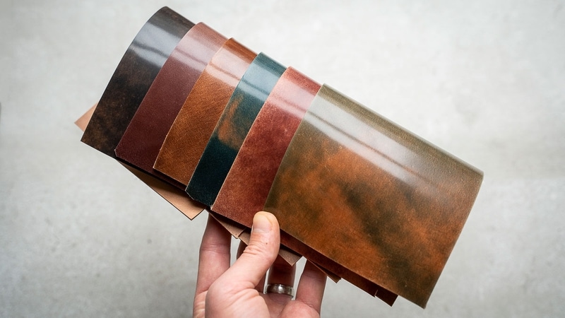 Multi Color Strop Set Shell Cordovan Leather For Gunny Juice 6 4 X 1 main image 0