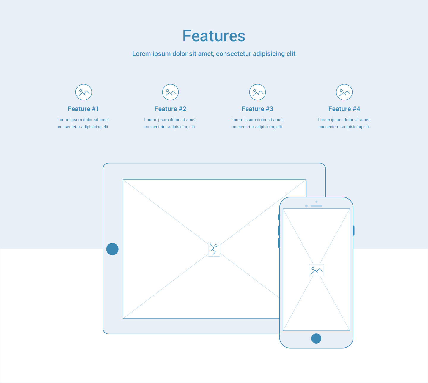Wireframe for web